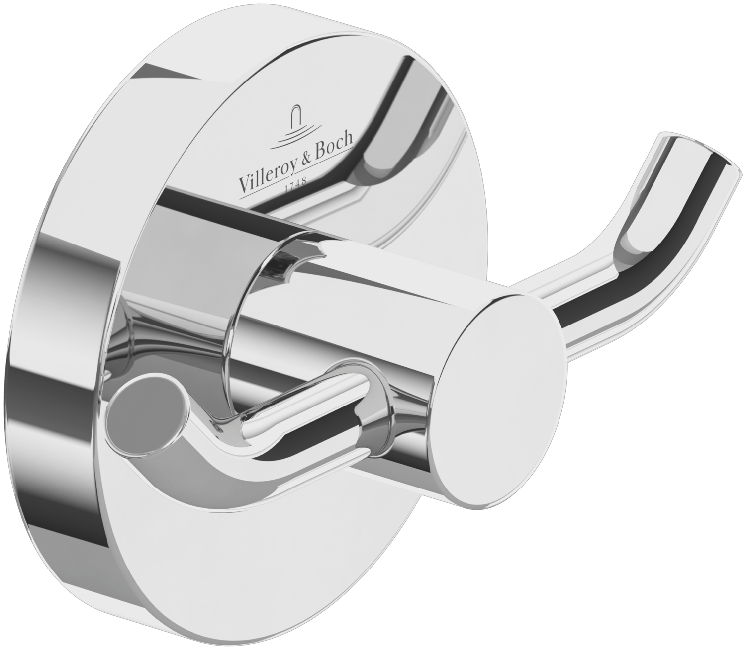 Villeroy & Boch Elements Striking Chrome Double Robe Hook